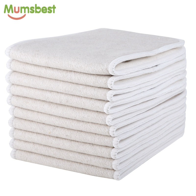 10 pcs Hemp & Organic Reusable Diaper Babies