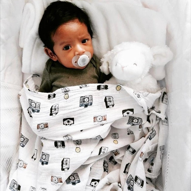 70% Bamboo Baby Swaddle Blanket Infant Wrap