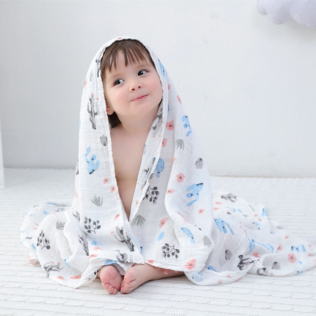 70% Bamboo Baby Swaddle Blanket Infant Wrap