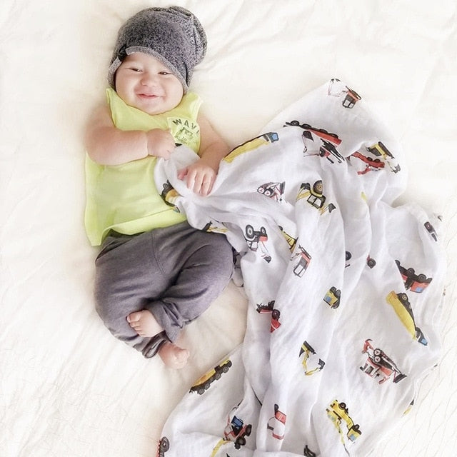 70% Bamboo Baby Swaddle Blanket Infant Wrap