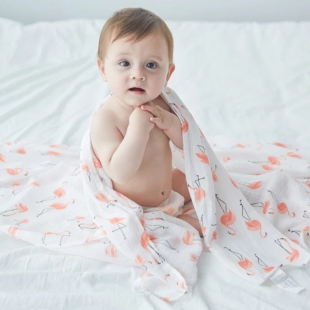 70% Bamboo Baby Swaddle Blanket Infant Wrap