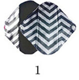 Flower Printed Washable Menstrual Pads Reusable Bamboo Sanitary Napkins