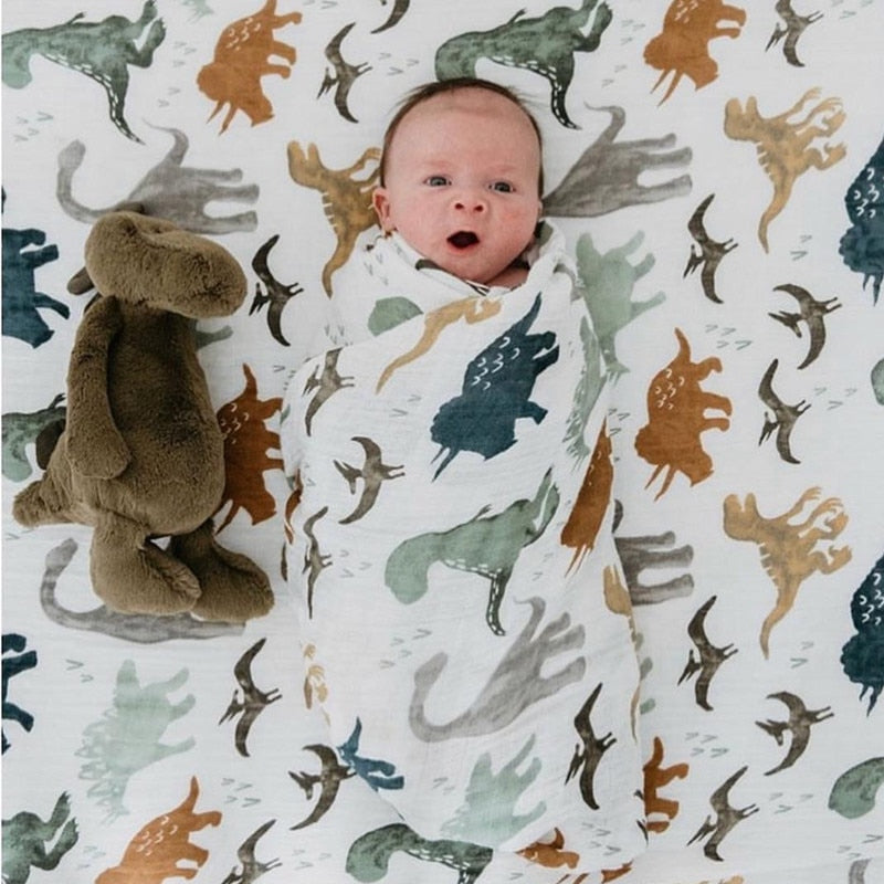 70% Bamboo Baby Swaddle Blanket Infant Wrap