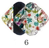 Flower Printed Washable Menstrual Pads Reusable Bamboo Sanitary Napkins